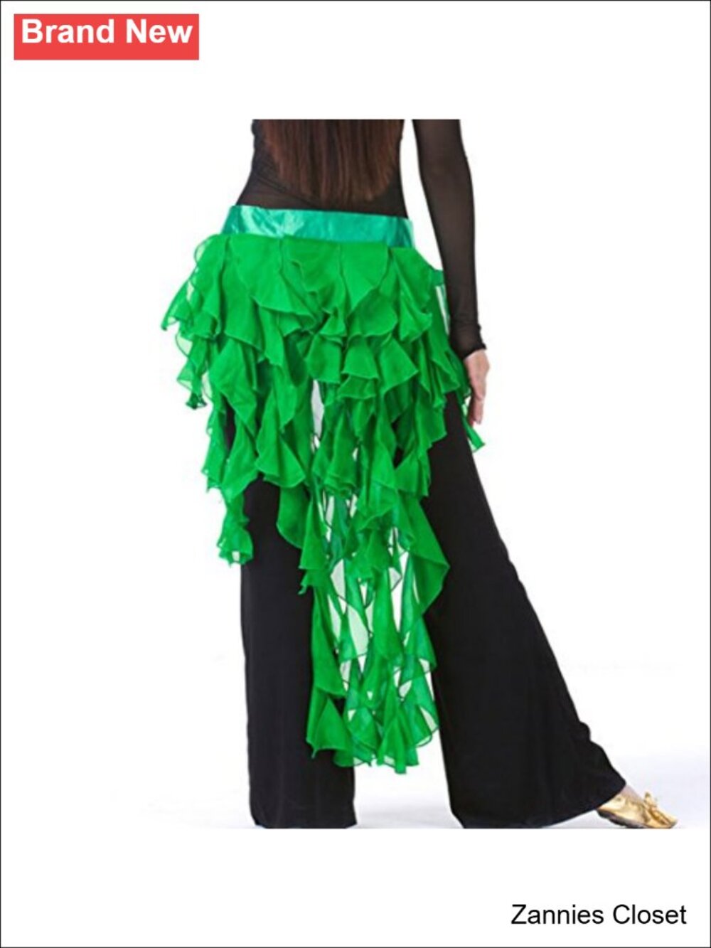 ✨ Belly Dance Hip Scarf Belt Tassel Wave Skirt for Women Performance